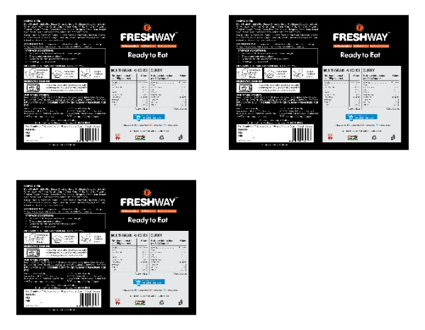 Freshway Multi Grain Khichdi with Curry Combo Pack of 3 Nutritious and Flavorful Indian One Pack Meal