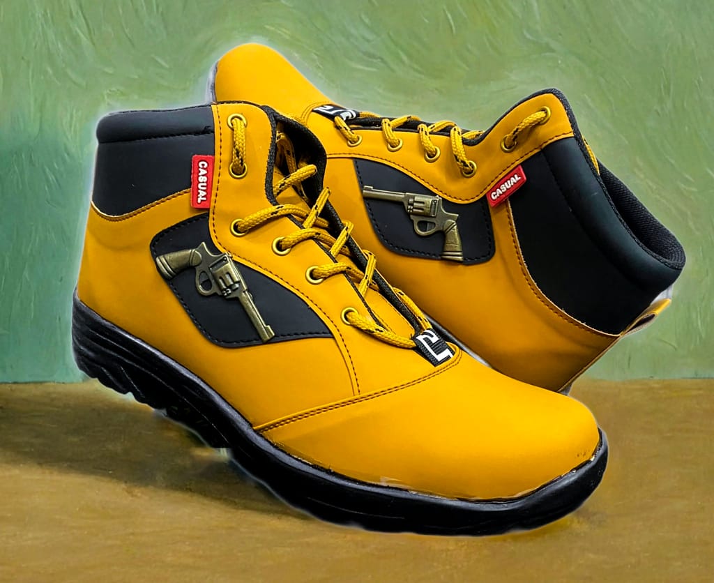 Tan Gun Boot For Men, Casual For Men, Men's Footwear, Party wear Boots, Daily wear Casual Boots, By–Auras Shoes