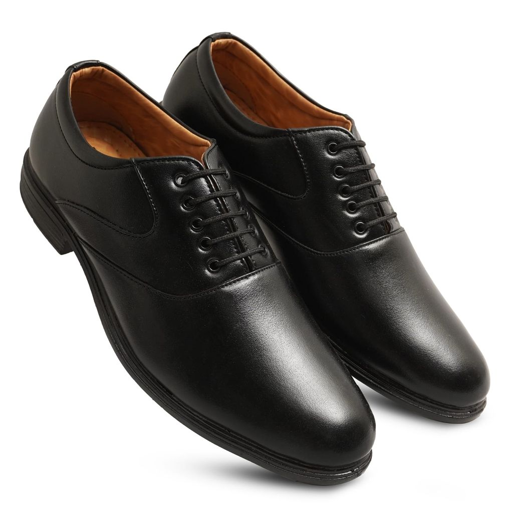 WUGO::Latest Stylish Men Formal Shoes|Black Derby Shoes|Office Shoes For Men's & Boys (Free Home Delivery)