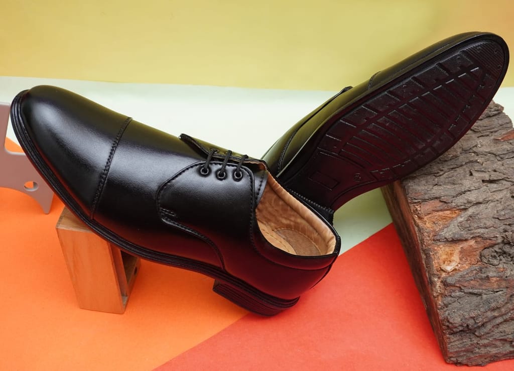WUGO::Latest Trendy Men Formal Shoes|Black Derby Shoes|Office Shoes For Men's & Boys (Free Home Delivery)