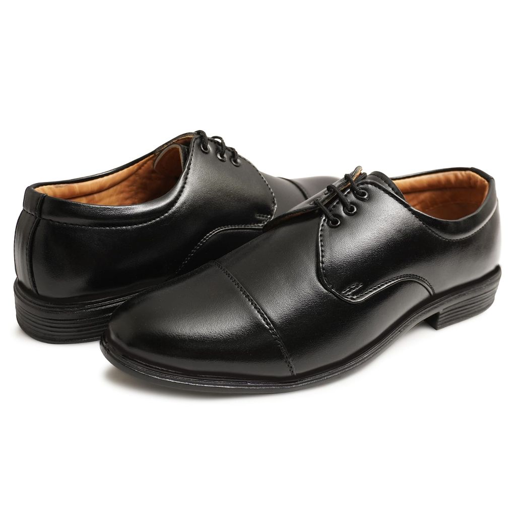 WUGO::Latest Trendy Men Formal Shoes|Black Derby Shoes|Office Shoes For Men's & Boys (Free Home Delivery)