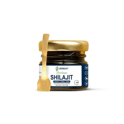 Herbojit Himalayan Shilajit Resin | 20g Authentic Shilajit | Boost Testosterone, Energy, Stamina & Immunity | Pure & Natural Ayurvedic Health Supplement Herbojit Himalayan Shilajit Resin | 20g Authentic Shilajit | Boost Testosterone, Energy, Stamina & Immunity | Pure & Natural Ayurvedic Health Supplement