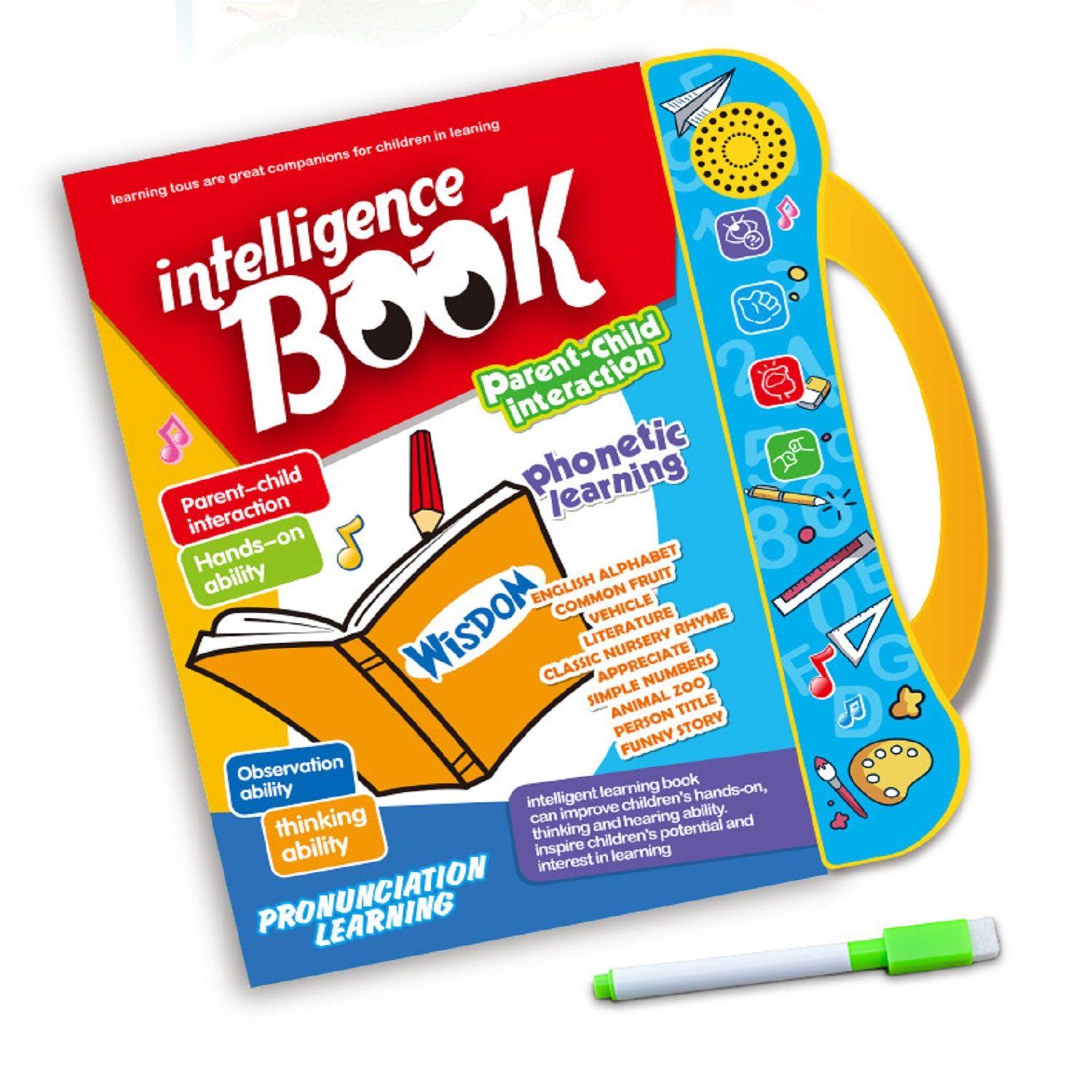 KTRS Enterprise English Point Reading Early Education Cognitive Fun Learning Book Toy Intelligent Audio Children E-Books Factory Direct Sales
