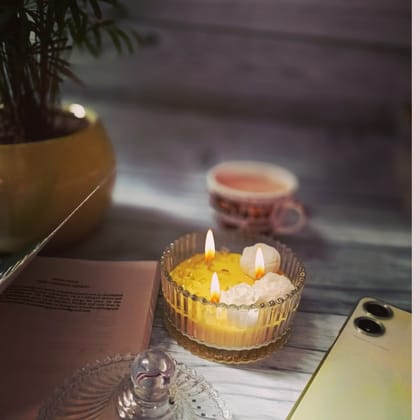 SHREE Scented Candles Fancy Luxury Glass Jar Candle
