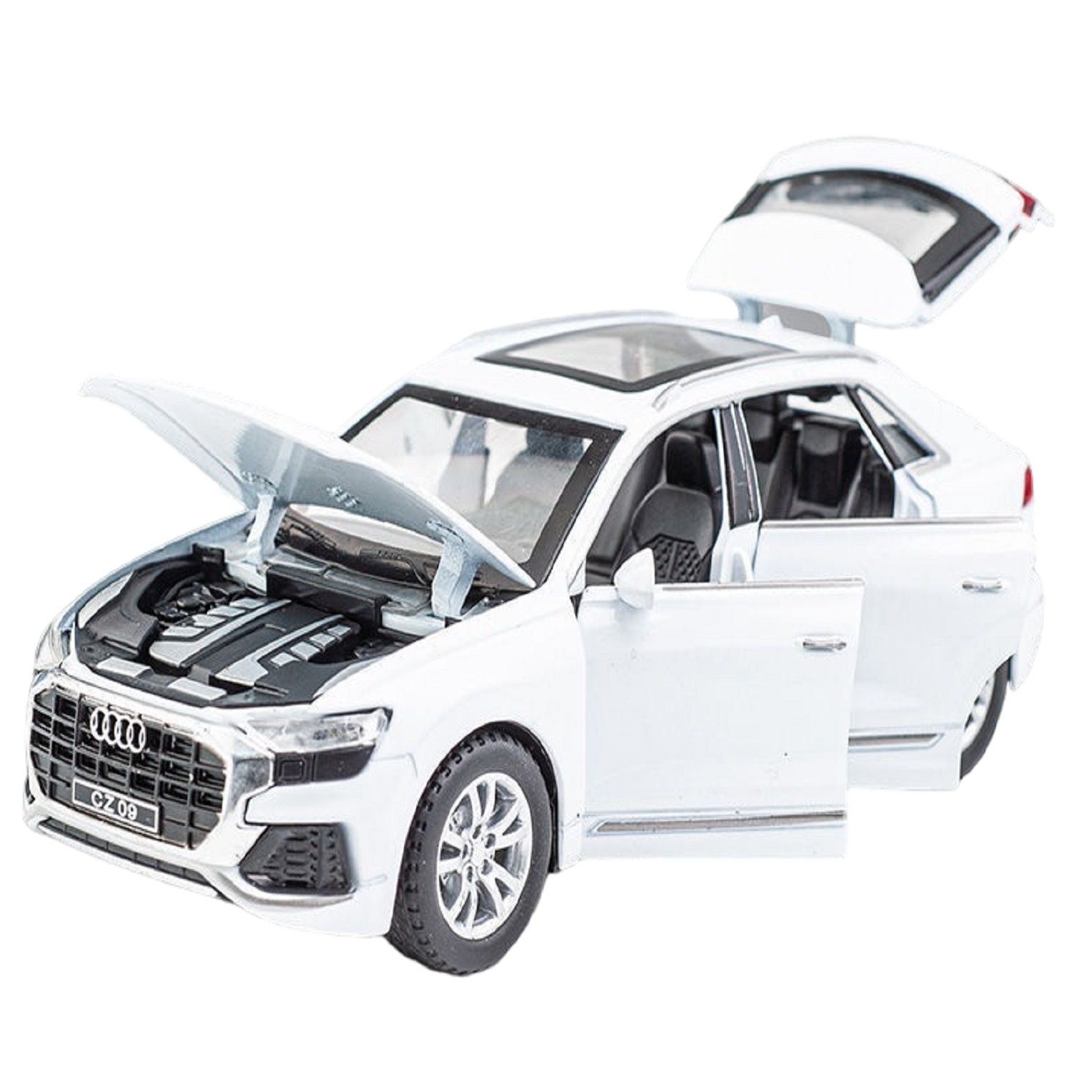 KTRS Enterprise 1:32 Aodi Q8 Diecast Metal Pullback Toy car with Openable Doors & Light, Music Boys car Kids Best Toys Gifts Toys for Kids