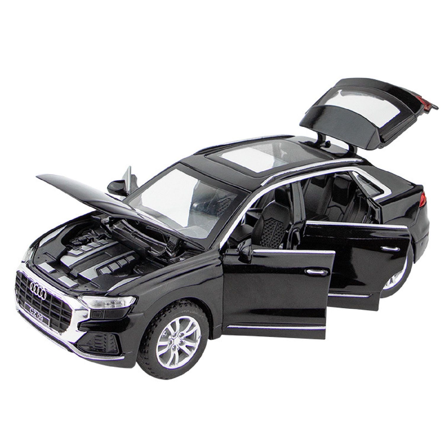 KTRS Enterprise 1:32 Aodi Q8 Diecast Metal Pullback Toy car with Openable Doors & Light, Music Boys car Kids Best Toys Gifts Toys for Kids