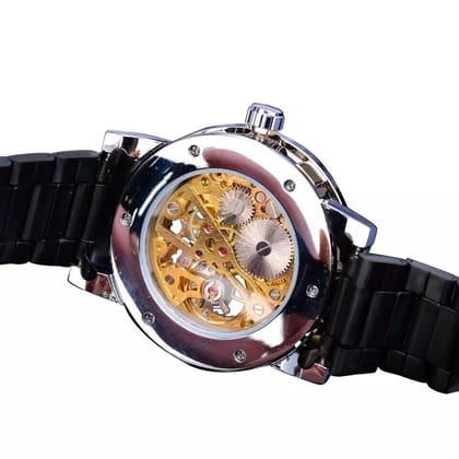 Khrist Auto Kinetics Classic Ease: Timepiece Portfolio Inside Revolving Gears Uncomplicated Grace: Automatic Mechanical Watch Collection Simplistic Elegance Analog Watch For Men