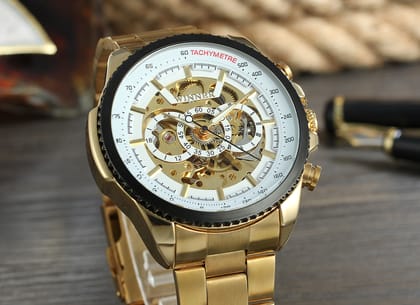Khrist Auto Kinetics Classic Ease: Timepiece Portfolio Inside Revolving Gears Uncomplicated Grace: Automatic Mechanical Watch Collection Simplistic Elegance Analog Watch For Men