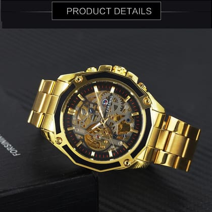 Khrist Auto Kinetics Classic Ease: Timepiece Portfolio Inside Revolving Gears Uncomplicated Grace: Automatic Mechanical Watch Collection Simplistic Elegance Analog Watch For Men