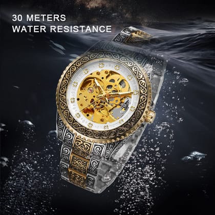 Khrist Auto Kinetics Classic Ease: Timepiece Portfolio Inside Revolving Gears Uncomplicated Grace: Automatic Mechanical Watch Collection Simplistic Elegance Analog Watch For Men