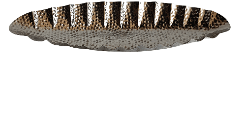 HANDICRAFT Long Hammered tray