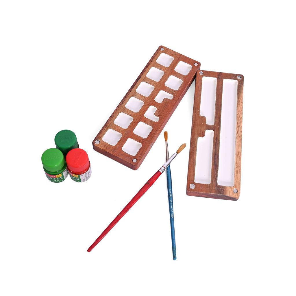 Wooden Magnetic Colour Palette (12+3) - Stationery | Buy online on ZillyBuy