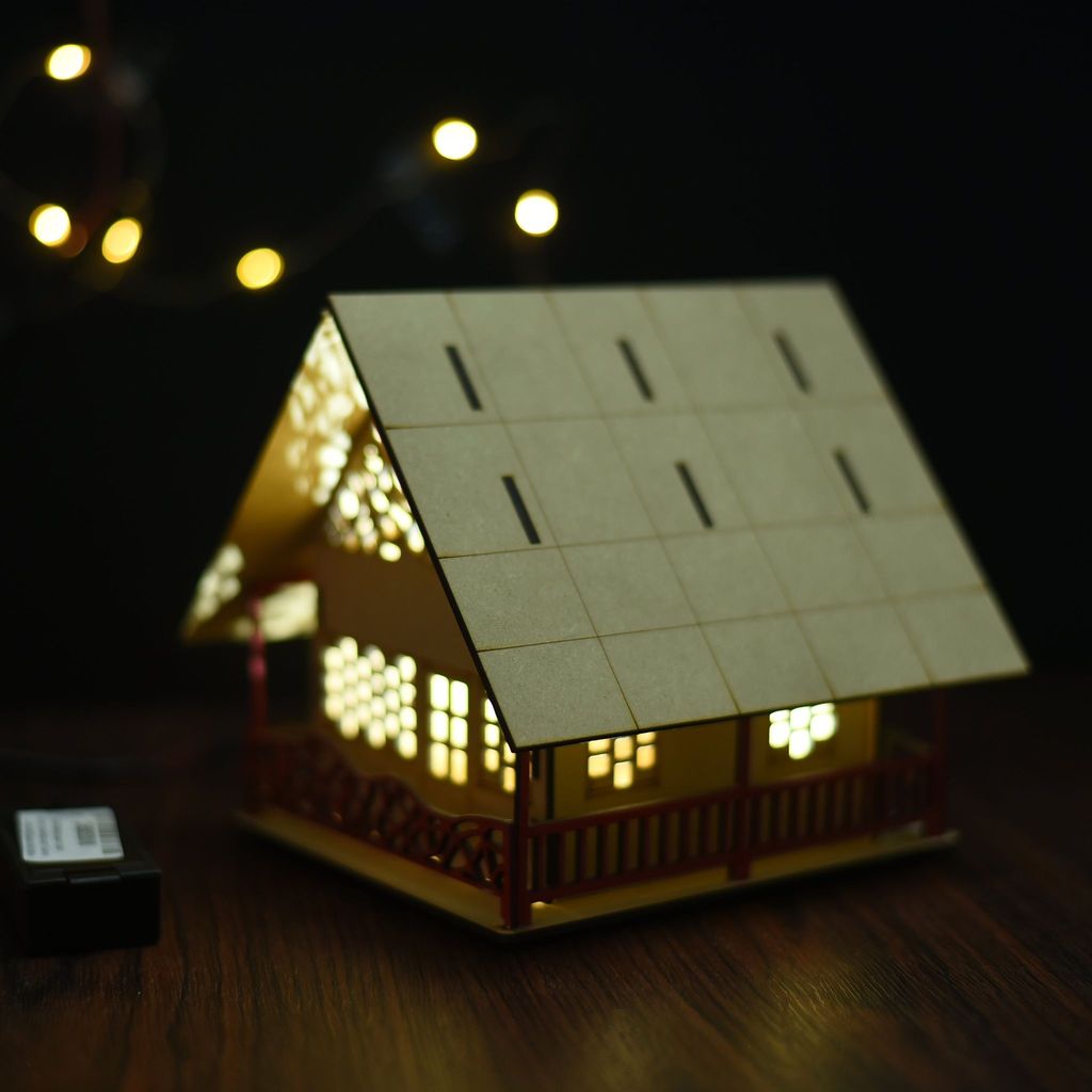 Illuminated Christmas Hut | Battery Operated - Party and Festive Needs | Buy online on ZillyBuy
