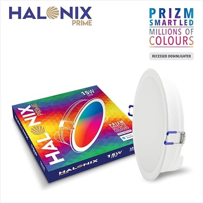 PRIZM Wi-Fi Smart Downlight 15W Million Colours 150mm, Works with Alexa & Google Assistant