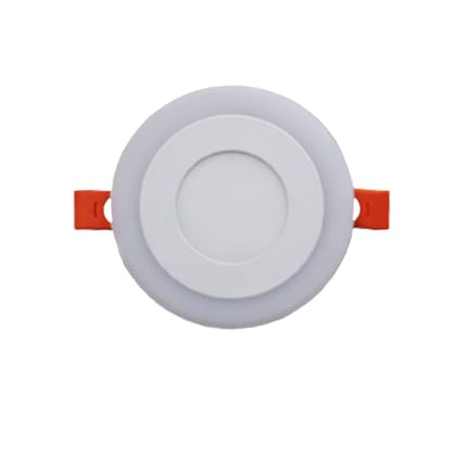 6W LED Side PGB(Pink,Green,Blue) Round Conceal Panel Light Ceiling 3D