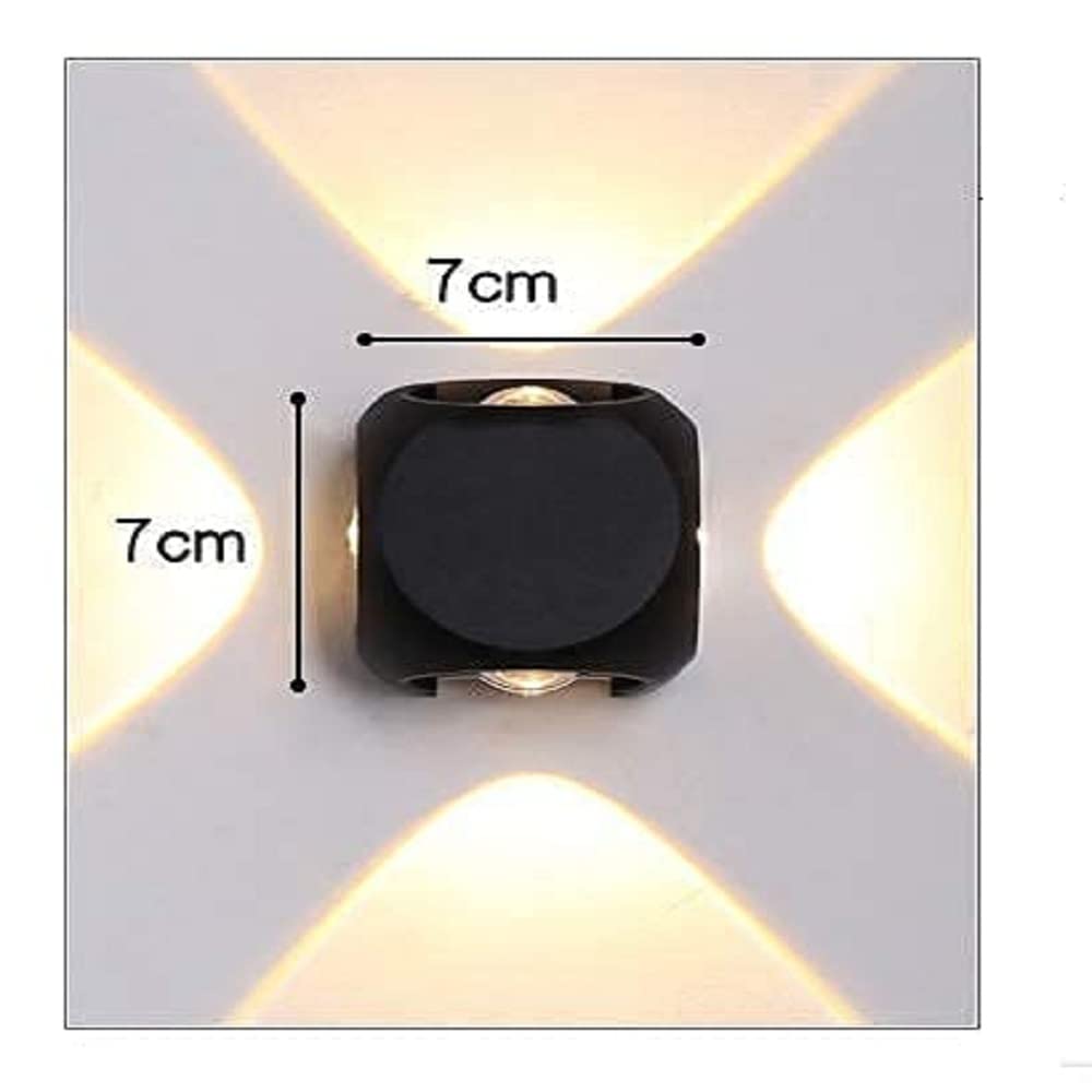 LED 4 Way LED Outdoor Waterproof Exterior Wall Light Fixture Lamp