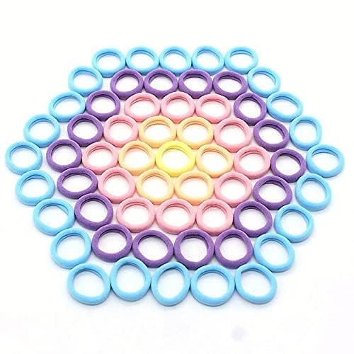 Hair Ponytail Holder Soft Non Slip Tight Stretchable Rubber Bands for School Girls/Women, Buns, Hair tie (Pack of 30)