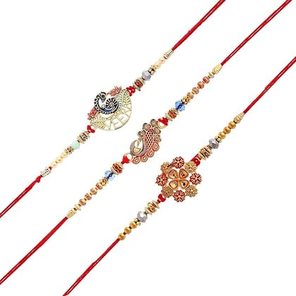 L.O.F Lords of Fashion Rakshabandhan Exclusive Rakhi Set Multicolor For Brothers