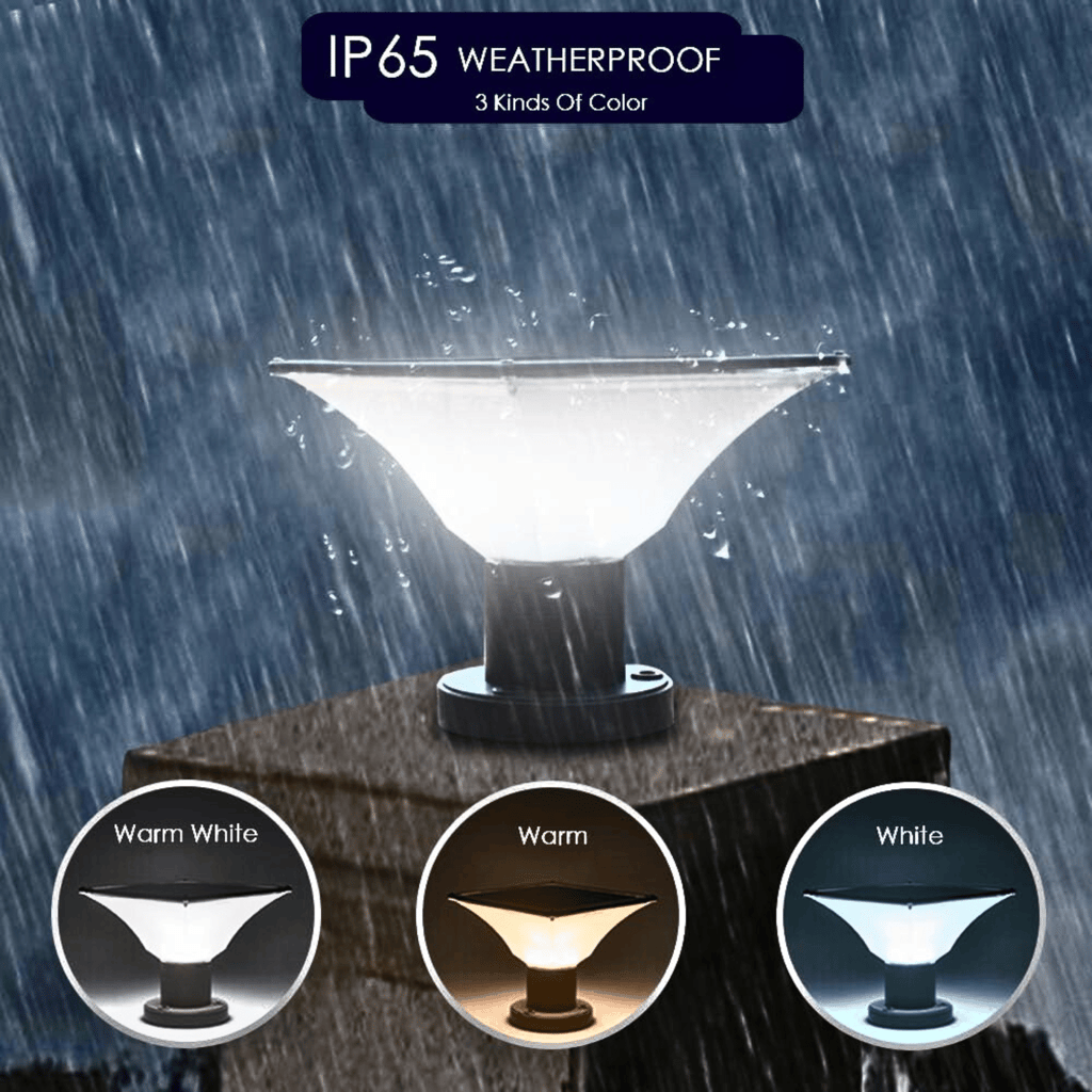 SAHAPECT 10 Watt 20 LED, Solar LED Light, Solar Gate Light, Pillar Pole Post Light, Automatic Outdoor Waterproof Light Multi Colour Lamp