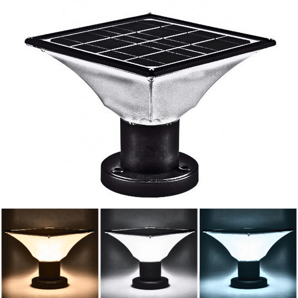 SAHAPECT 10 Watt 20 LED, Solar LED Light, Solar Gate Light, Pillar Pole Post Light, Automatic Outdoor Waterproof Light Multi Colour Lamp