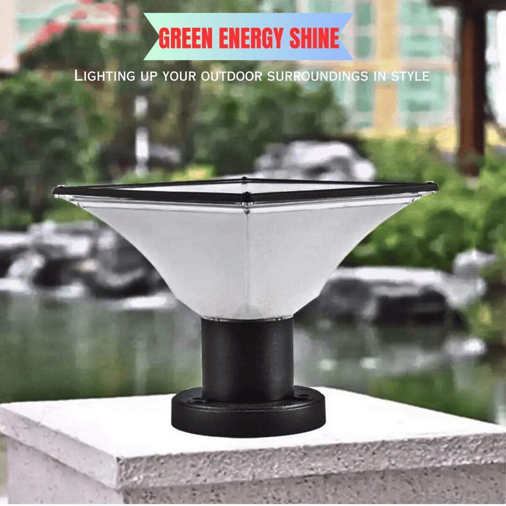 SAHAPECT 10 Watt 20 LED, Solar LED Light, Solar Gate Light, Pillar Pole Post Light, Automatic Outdoor Waterproof Light Multi Colour Lamp