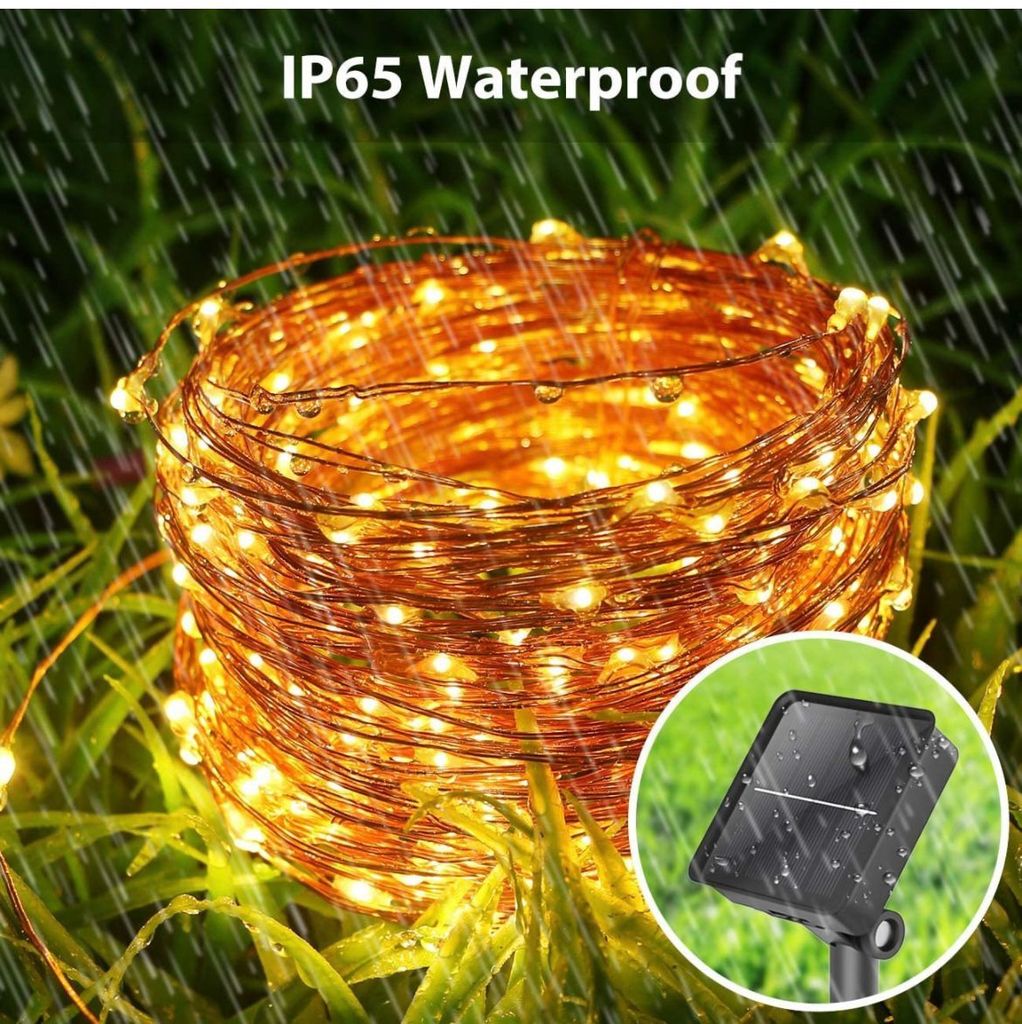 SAHAPECT Solar LED Light, 200 LED 22 Mtr Long, Warm White Lights,Copper Wire, String Fairy LED Light Lamp