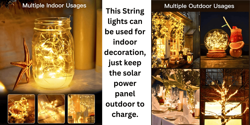 SAHAPECT Solar LED Light, 200 LED 22 Mtr Long, Warm White Lights,Copper Wire, String Fairy LED Light Lamp