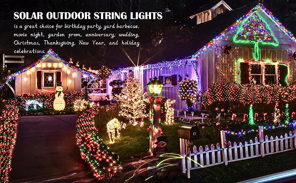SAHAPECT Solar LED Light, 200 LED 22 Mtr Long, Multi Color Lights,Copper Wire, String Fairy LED Light Lamp