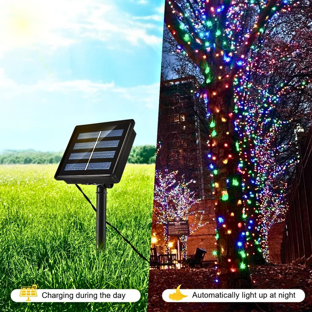 SAHAPECT Solar LED Light, 200 LED 22 Mtr Long, Multi Color Lights,Copper Wire, String Fairy LED Light Lamp