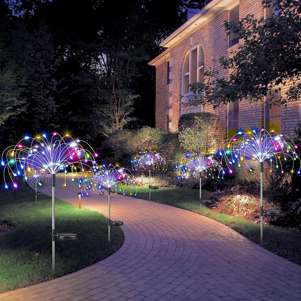 SAHAPECT Solar LED Light, 90 LED 40 Copper Wire, Multi Color, Firework Light Lamp – Pack of 2
