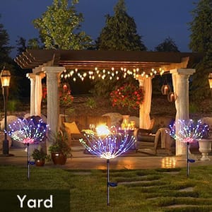 SAHAPECT Solar LED Light, 90 LED 40 Copper Wire, Multi Color, Firework Light Lamp – Pack of 2