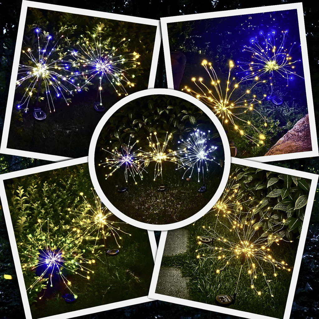 SAHAPECT Solar LED Light, 90 LED 40 Copper Wire, Multi Color, Firework Light Lamp – Pack of 2