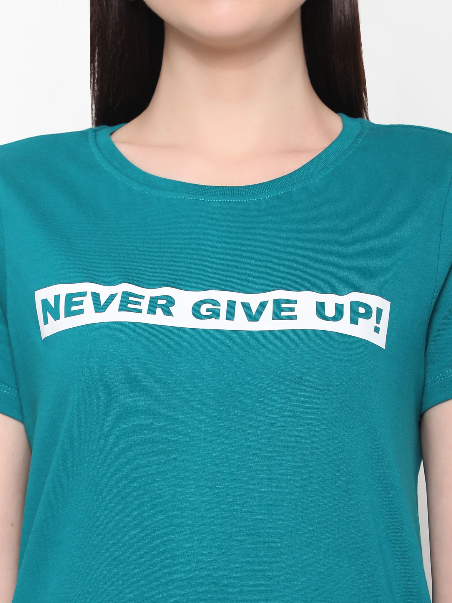 OUTFLITS Ladies Solid Tshirts