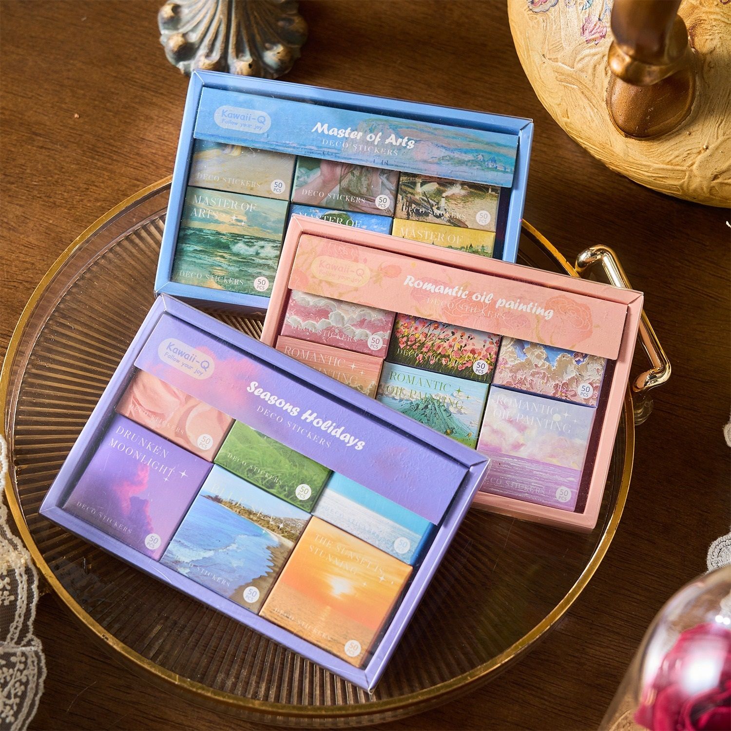 KTRS Enterprise Premium Washi Collage Stickers for Journals| Journaling and Scrapbooking Sticker Set of 3