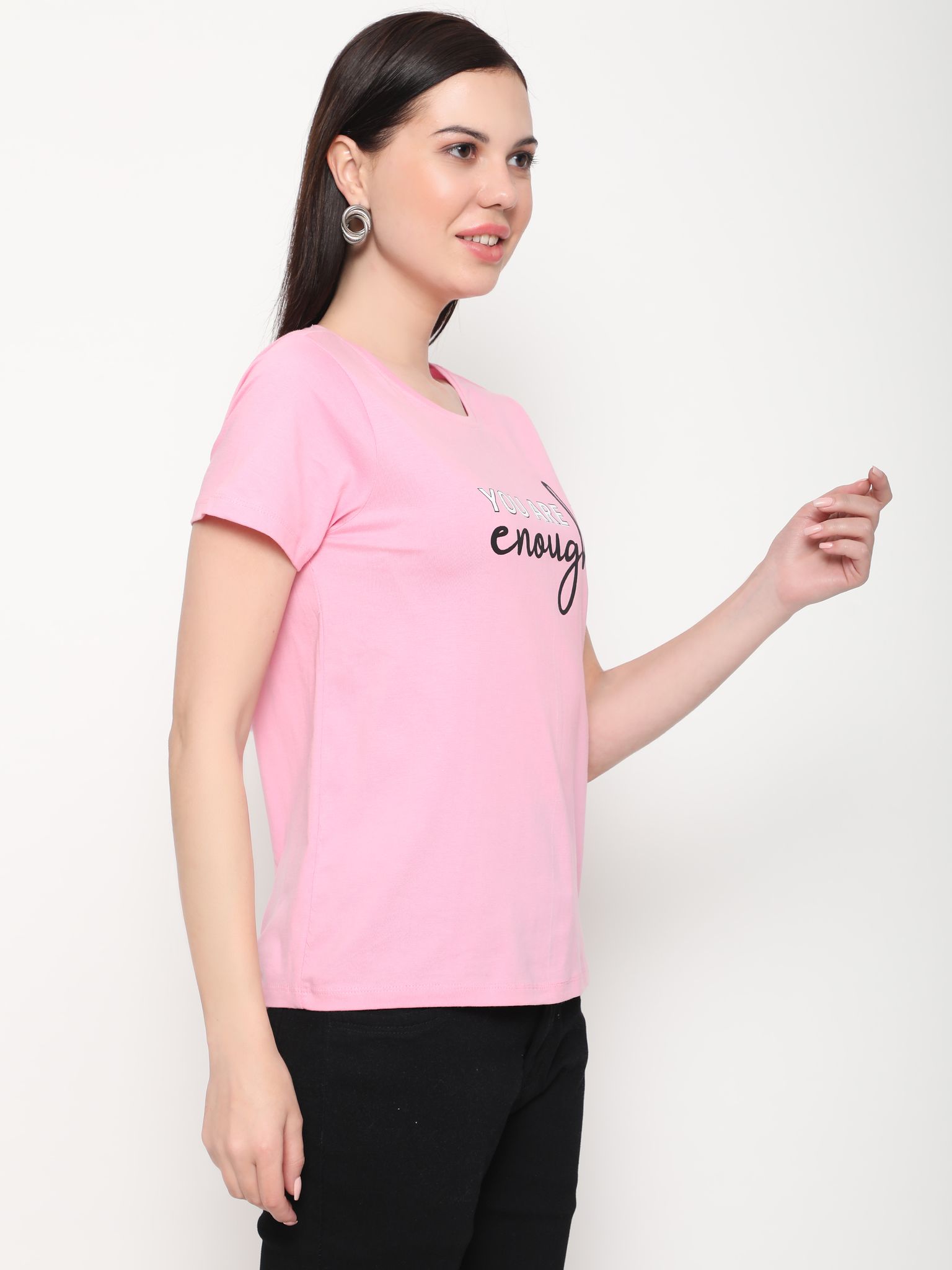 OUTFLITS Ladies Solid Tshirts