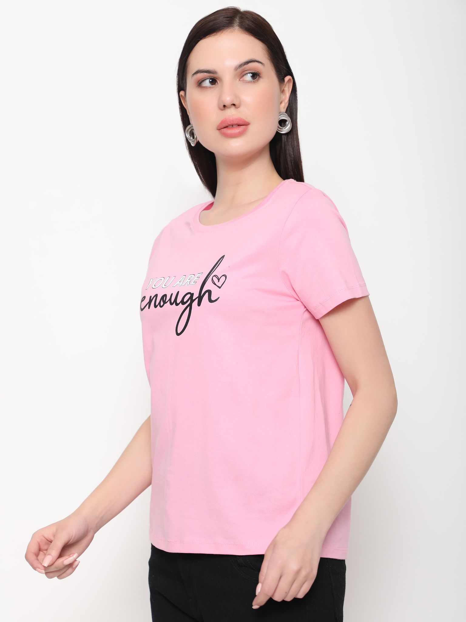 OUTFLITS Ladies Solid Tshirts