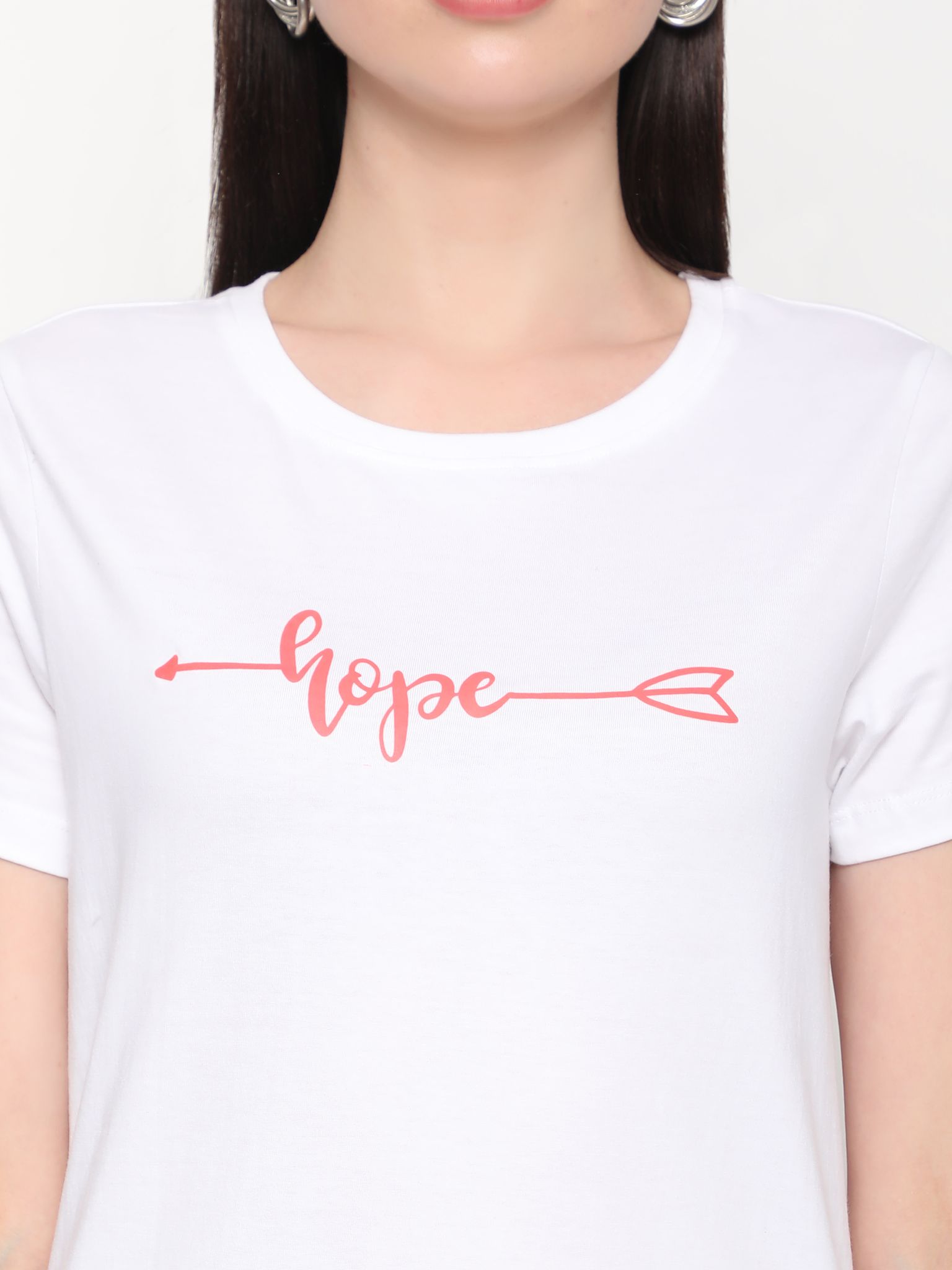 OUTFLITS Ladies Solid Tshirts