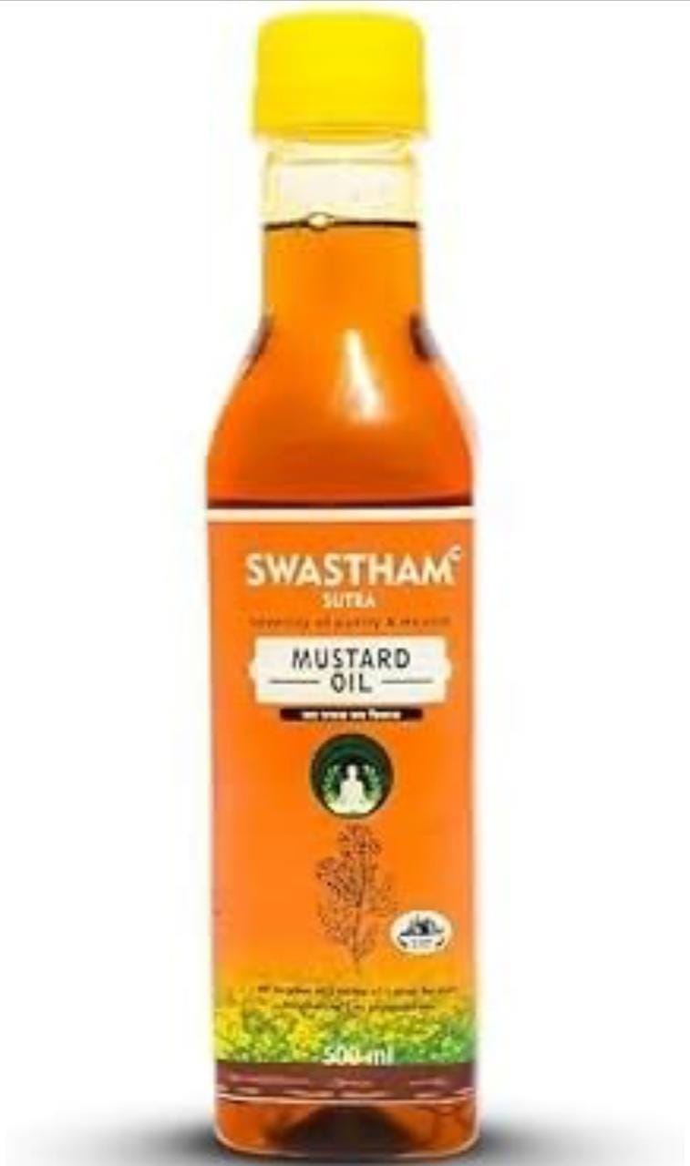 Swastham sutra 100% Pure Cold Pressed Yellow Mustard Oil | Sarso ka Tel Organic (500 ML)