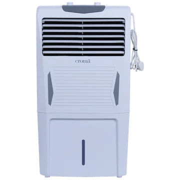Croma 40 Litres Personal Air Cooler (Anti-bacterial Honeycomb Pad & Tank, White & Grey)