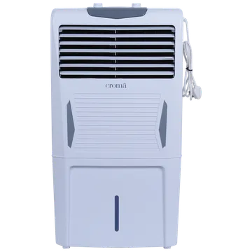 Croma 40 Litres Personal Air Cooler (Anti-bacterial Honeycomb Pad & Tank, White & Grey)