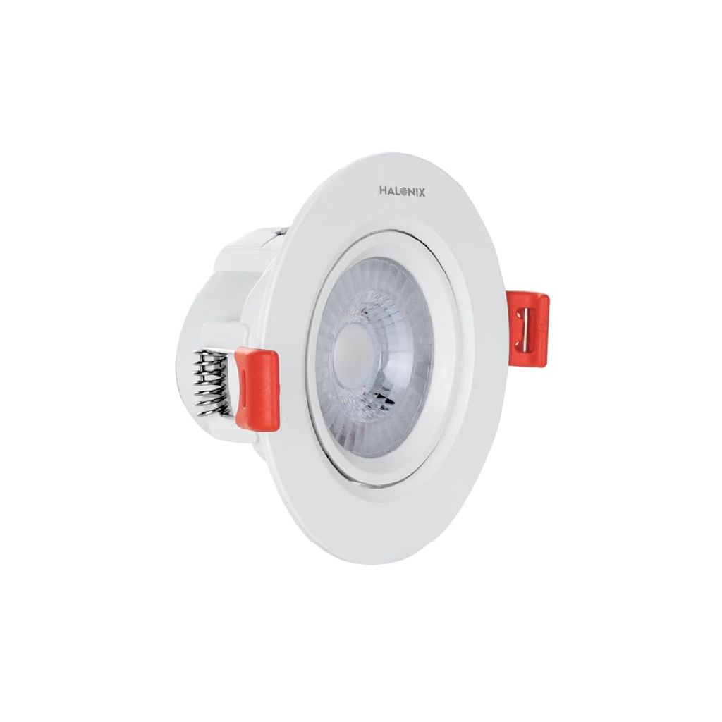 12W Neutral White Adjustable Halo led Spot Light | Compact Design with 120° Beam Angle | Recessed Down Light for False Ceiling | Cutout - 4.5 inch | Pack of 1