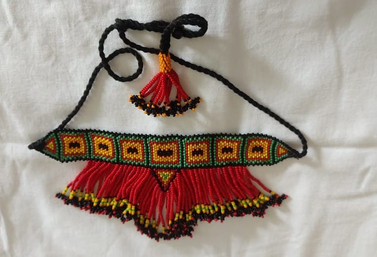 Jewellery Set With a Vibrant Design in Red, Yellow and Black - Jewellery Sets | Buy online on ZillyBuy