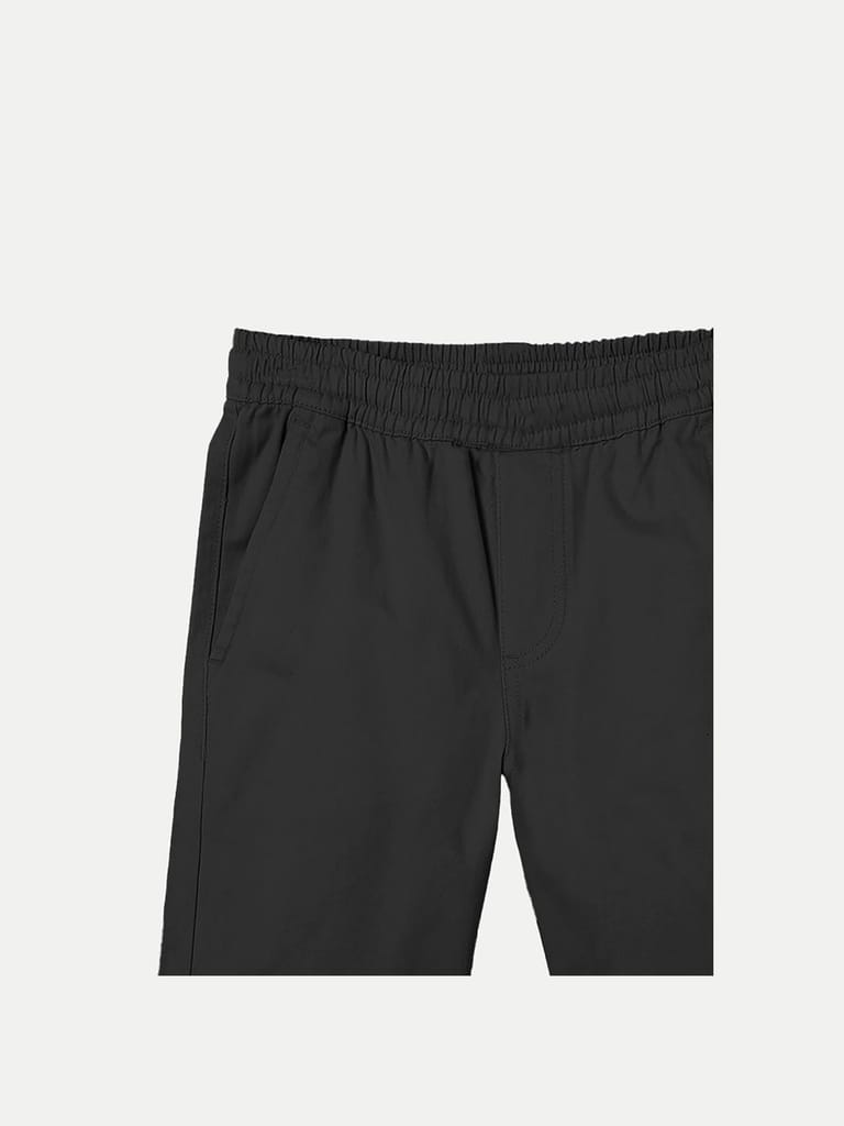 Boys Black Solid Casual Shorts - Shorts | Buy online on ZillyBuy