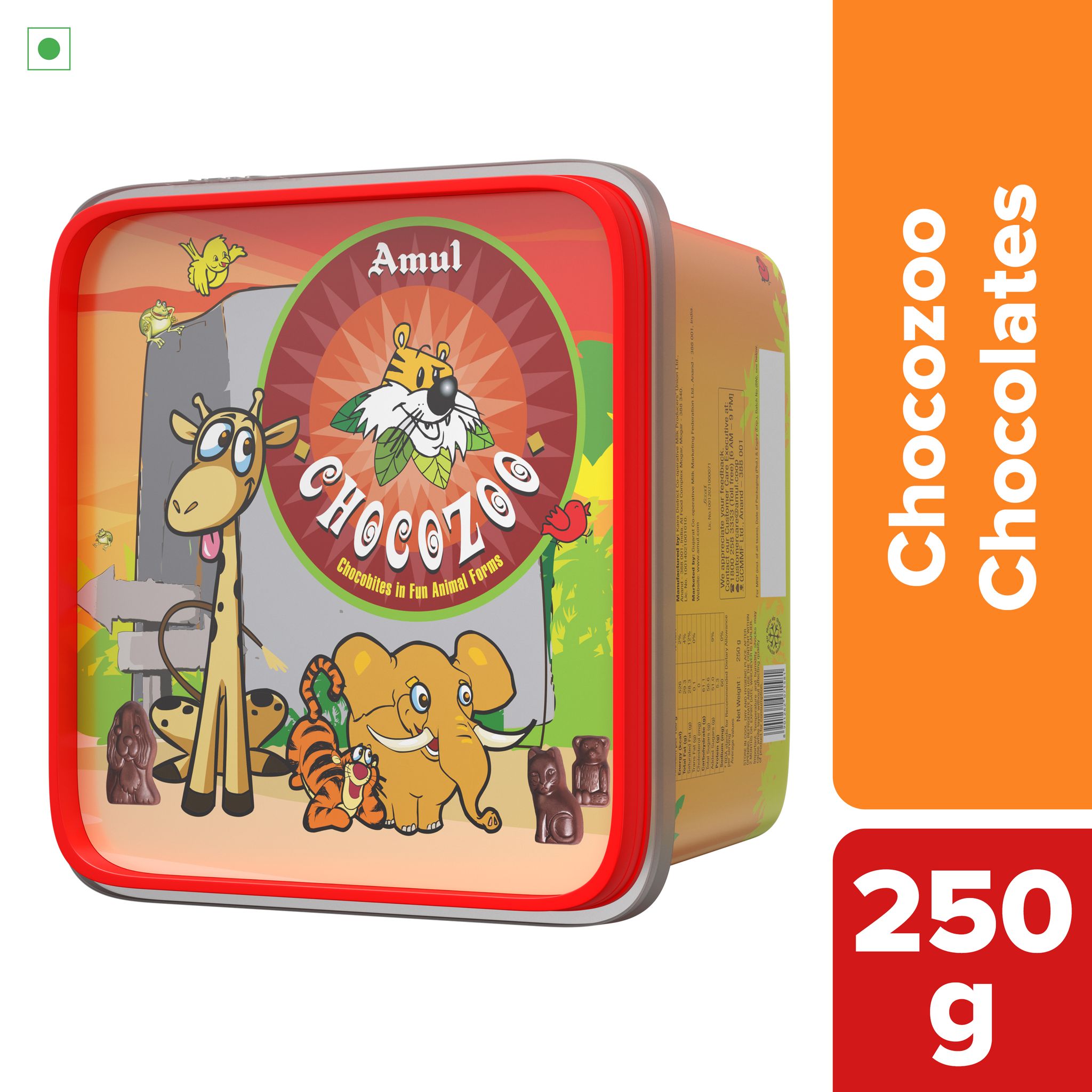AMUL CHOCOZOO 250G