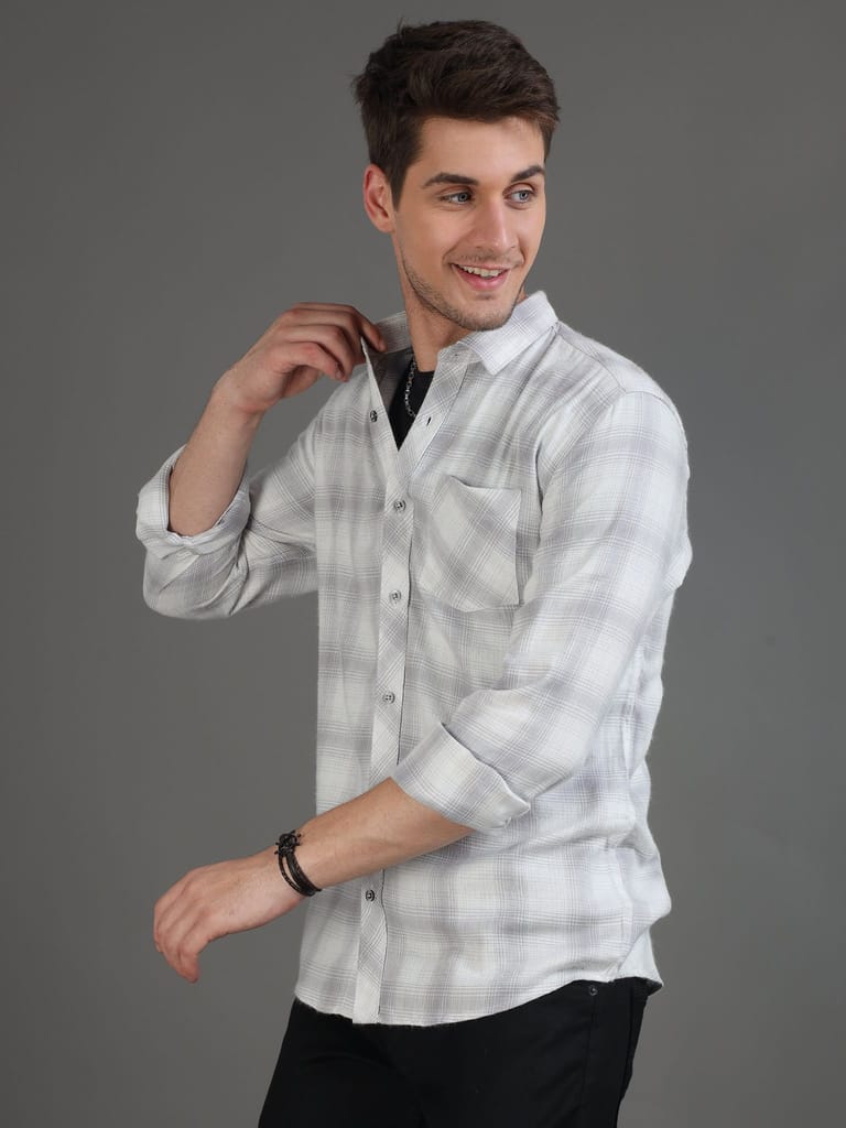 Dapper Checkpoint Full Sleeves Overshirt