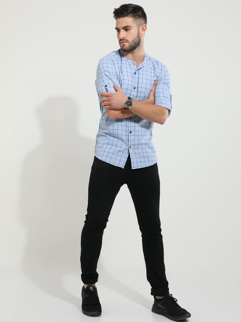 Checksist Blue Shirt