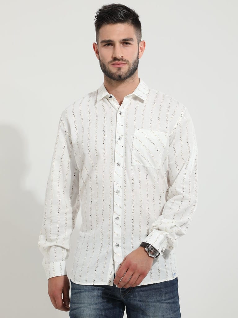 Bubble-Buzz White Shirt