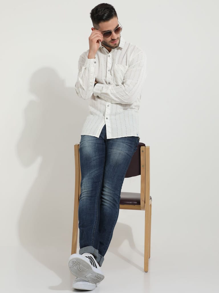 Bubble-Buzz White Shirt