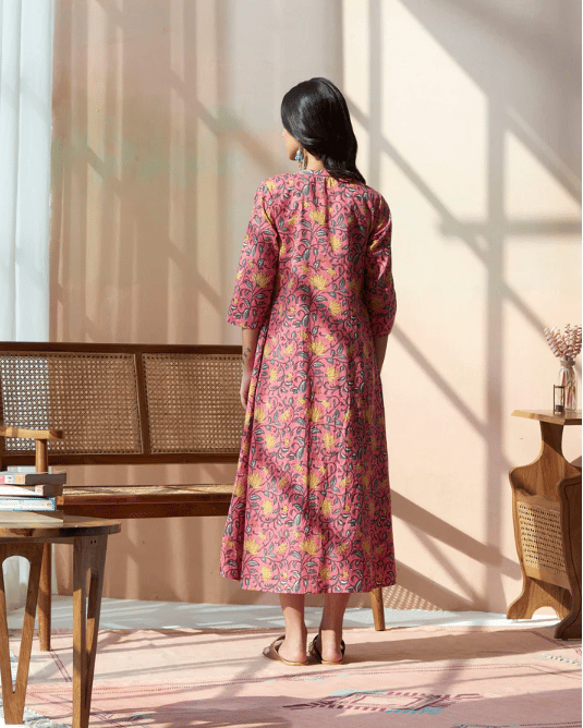 Strappy Smoked Dress With Outer Jacket Set