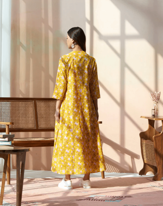 Strappy Smoked Dress With Outer Jacket Set